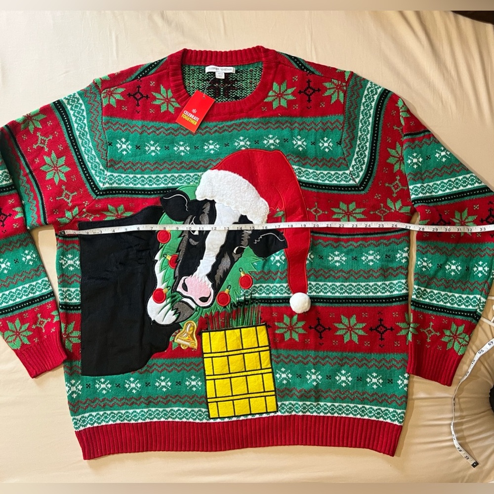 Brand new of CELEBRATE TOGETHER Womens Ugly Christmas Sweater - Picture 4 of 5
